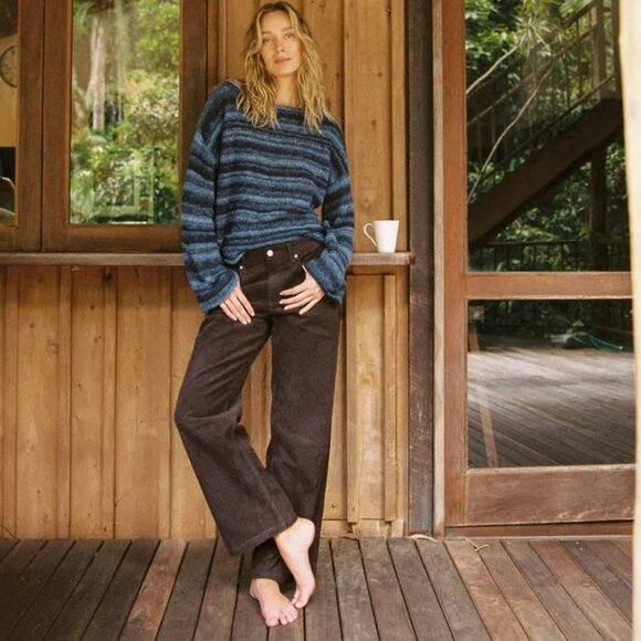 NWT Rhythm Lula Low Rise Corduroy Pant - Women's - Picture 1 of 10